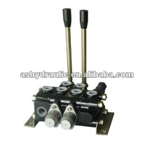 Sectional hydraulic manual directional control valve